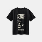ANERKJENDT Akvillads Coffee Please T Shirt in Caviar