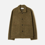 UNIVERSAL WORKS Rams Wool Mix Jacket in Olive