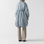 MARFA STANCE Parachute Quilted Parka in Glacier Blue /White/Dove Grey