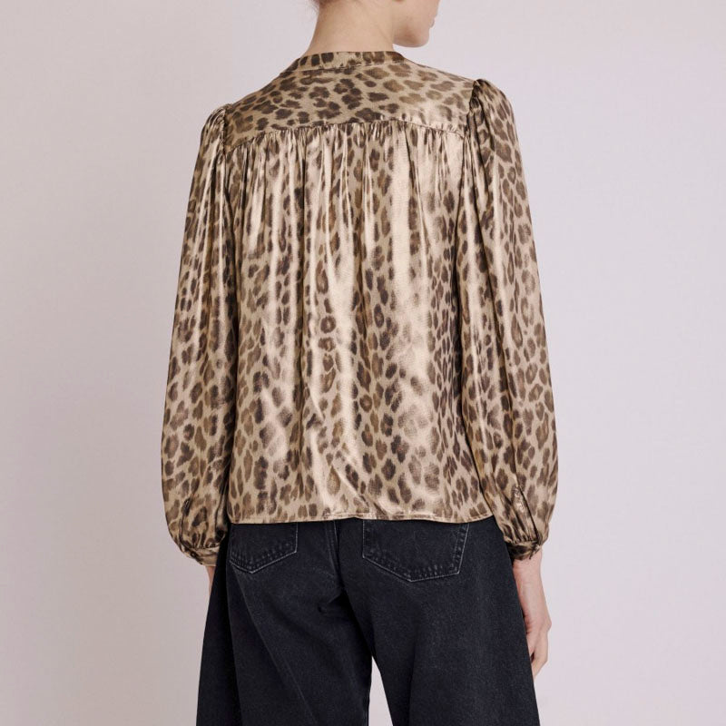 BERENICE Cyril L/S Blouse in Leopard Print