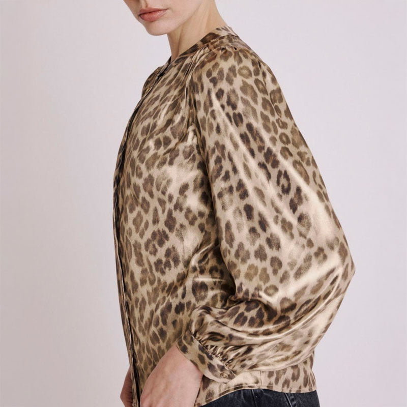 BERENICE Cyril L/S Blouse in Leopard Print