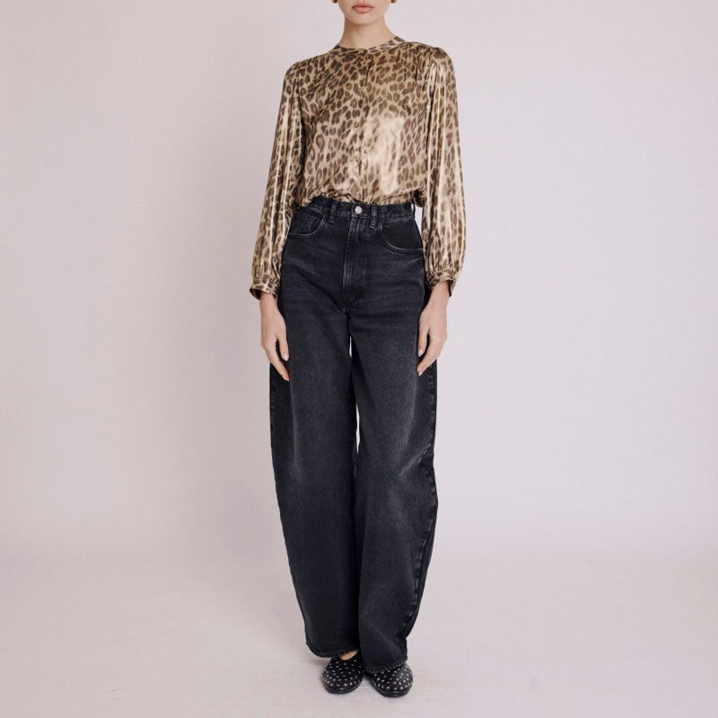 BERENICE Cyril L/S Blouse in Leopard Print