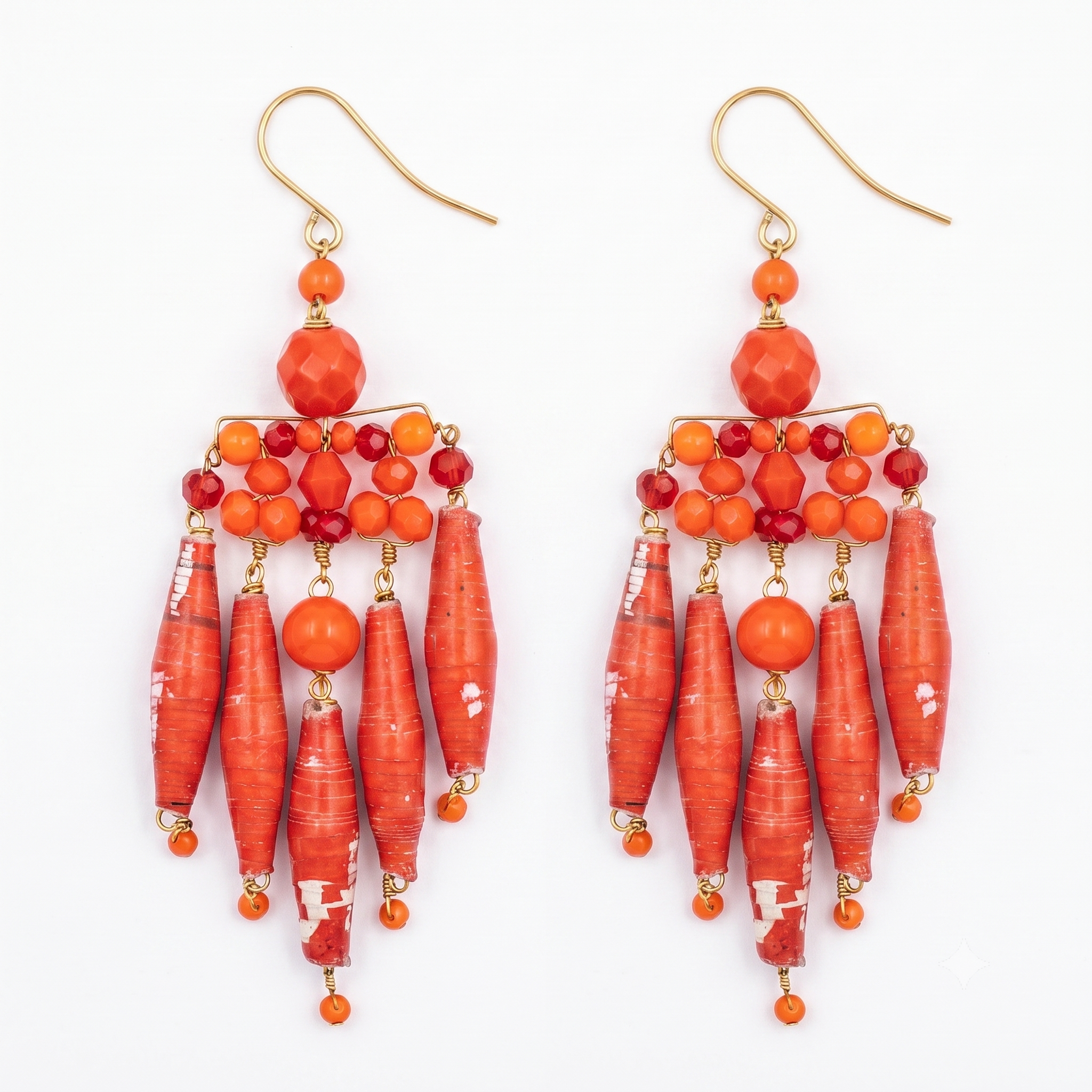 PHILIPPA KUNISCH Chime Earrings in Red