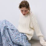 THE NEW SOCIETY Cloe Cotton Skirt in Cloe Print