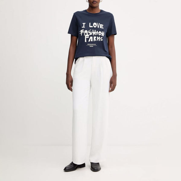 WEEKEND MAX MARA Clown T-Shirt in Navy