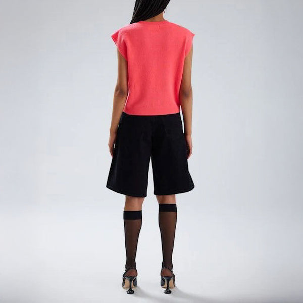 COLORUSH Lucca Crew Neck Tank in Grapefruit