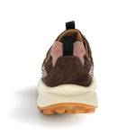 FLOWER MOUNTAIN Yamano 3 Unisex Suede/ Nylon/ Laminated Goat Skin Trainers in Brown/Bronze/Pink