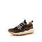FLOWER MOUNTAIN Yamano 3 Unisex Suede/ Nylon/ Laminated Goat Skin Trainers in Brown/Bronze/Pink