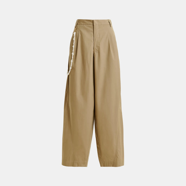 ESSENTIEL ANTWERP Jesuis Barrel Leg Pants in Cafe Frappe