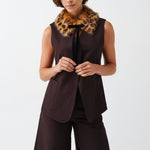 HELEN MOORE Diana Collar in Leopard