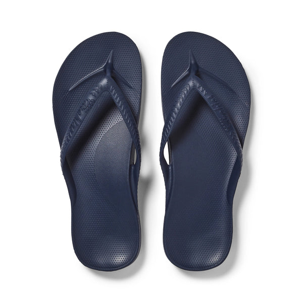 ARCHIES Arch Support Flip Flops in Navy