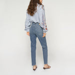 MOS MOSH MMAsya Jentra Slim-Fit Jeans in Mid Blue