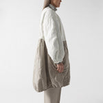 MARFA STANCE Parachute Quilted Parka in Glacier Blue /White/Dove Grey