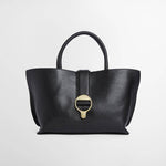 BARBOUR Alder Mini Leather Tote Bag in Black