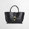 BARBOUR Alder Mini Leather Tote Bag in Black