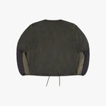MARFA STANCE Parachute Silk Nylon Bomber Jacket in Pale Olive/Oyster