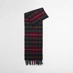BARBOUR Wool Cashmere Tartan Scarf in Winterberry Tartan