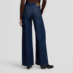 LEE Stella High Rise Wide Leg Jeans in Dark Navy
