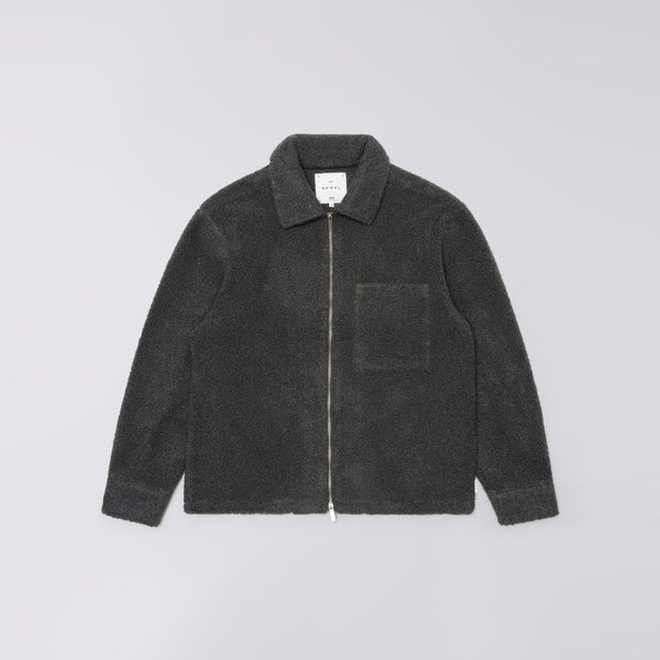 EDWIN Snug II Long Sleeve Overshirt in Dark Grey