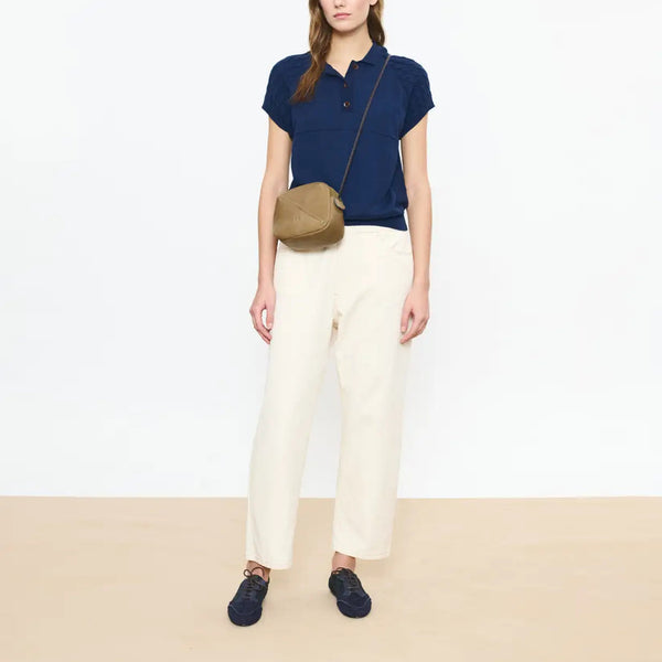 BEATRIZ FUREST Newport Straight Leg Jeans in Ecru
