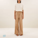 BY-BAR Neva Slub Top in Almond