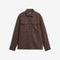 BARBOUR Hatfield Houndstooth Overshirt in Chestnut