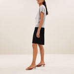 BY-BAR Sil V Neck Jumper in Grey Melee