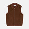 UNIVERSAL WORKS Zip Waistcoat in Cacao