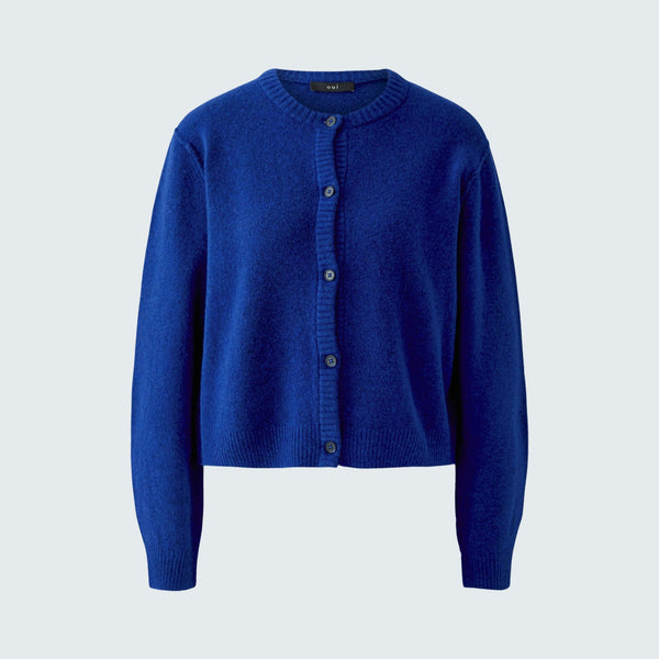 OUI Ilaya Button Up Cardigan in Royal Blue