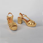 ESSKA Charlie Heels in Gold Neptune
