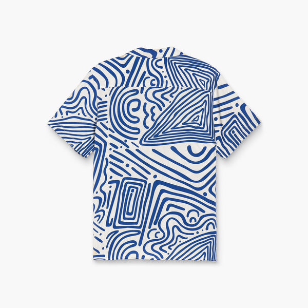 OAS Eldovado Viscose Shirt in Blue/White