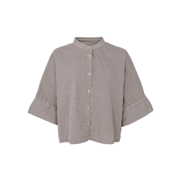 BLACK COLOUR BCAlly Loose Shirt in Creme