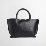 BARBOUR Alder Mini Leather Tote Bag in Black
