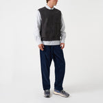 UNIVERSAL WORKS Sleeveless Deca Light Knitted Vest in Navy