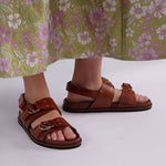 GRENSON Davina Sandals in Tan
