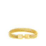 TALIS CHAINS Braided Mesh Bracelet in Gold