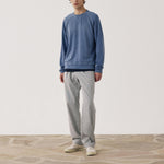 HARTFORD Light Fleece Sweatshirt in Denim