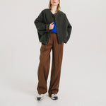 TINSELS Friends Polaire Detachable Hood Jacket in Anthracite