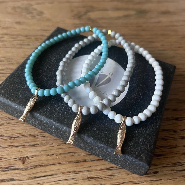 WISH Skinny Fish Bracelet in Turquoise