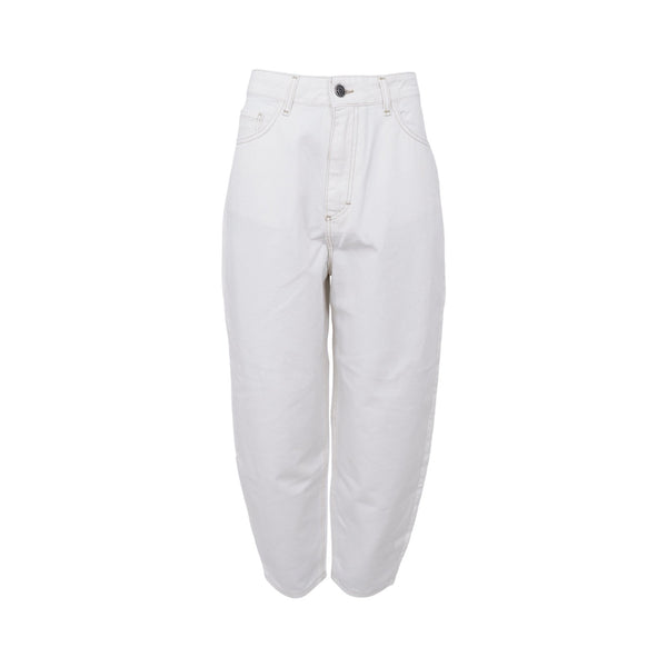 BLACK COLOUR BCIzzy Barrel Pant in Off White