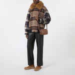 WEEKEND MAX MARA WKAStruzzo Suede Calfskin Camera Bag in Chocolate