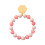 VANESSA BARONI Mini Beads Flex Bracelet in Light Rose/Watermelon