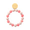 VANESSA BARONI Mini Beads Flex Bracelet in Light Rose/Watermelon
