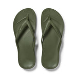 ARCHIES Arch Support Flip Flops in Olive