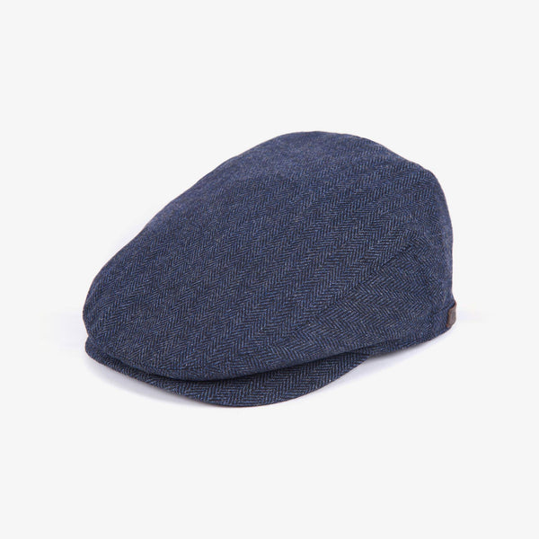 BARBOUR Barlow Flat Cap in Navy