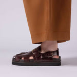 GRENSON Dorrit Pull Up Clogs in Brown