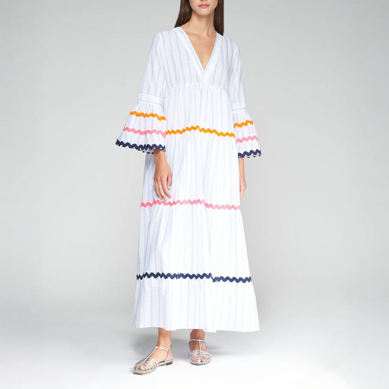 VILAGALLO Beatriz Dress in Multi