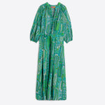 Claudette Paisley Dress in Green