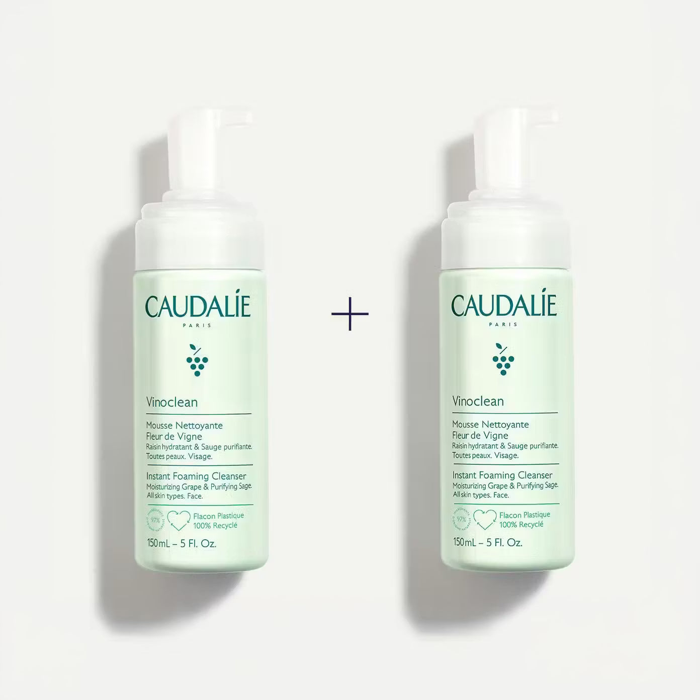 CAUDALIE Vinoclean Daily Foaming Cleanser Duo