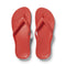 ARCHIES Arch Support Flip Flops in Coral